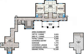 Upper Floor for House Plan #5565-00047