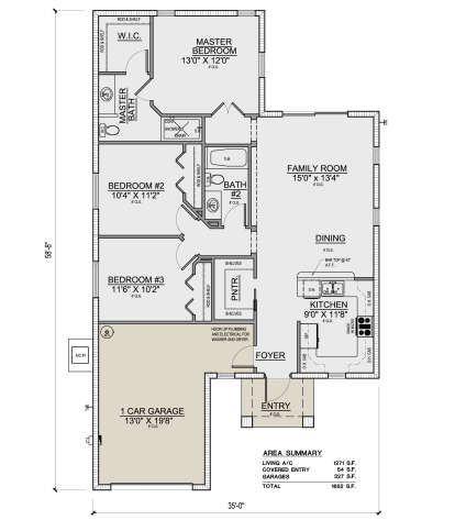 House Plan House Plan #25593 Drawing 1
