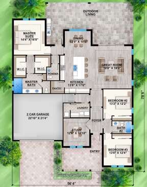 Main Floor for House Plan #5565-00051