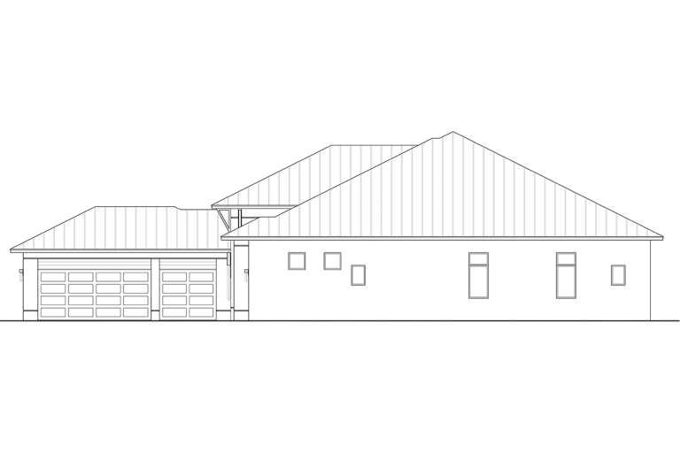 Contemporary House Plan #5565-00052 Elevation Photo