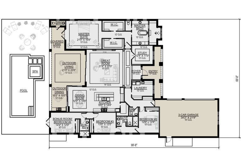 House Plan House Plan #25595 Drawing 1
