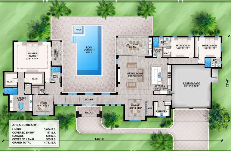 House Plan House Plan #25596 Drawing 1