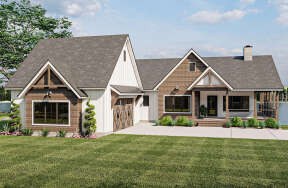 Modern Farmhouse House Plan #963-00563 Elevation Photo
