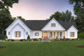 Modern Farmhouse House Plan #4534-00059 Elevation Photo