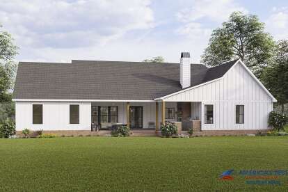 Modern Farmhouse House Plan #4534-00059 Elevation Photo