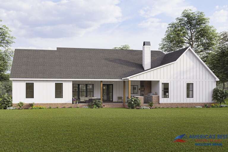 Modern Farmhouse House Plan #4534-00059 Elevation Photo