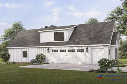 Modern Farmhouse House Plan #4534-00059 Elevation Photo