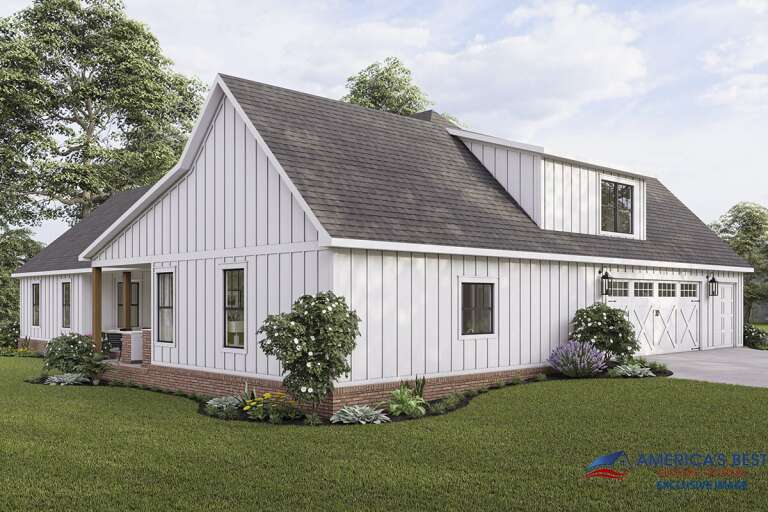 Modern Farmhouse House Plan #4534-00059 Elevation Photo