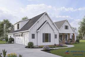 Modern Farmhouse House Plan #4534-00059 Elevation Photo