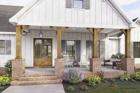 Modern Farmhouse House Plan #4534-00059 Elevation Photo