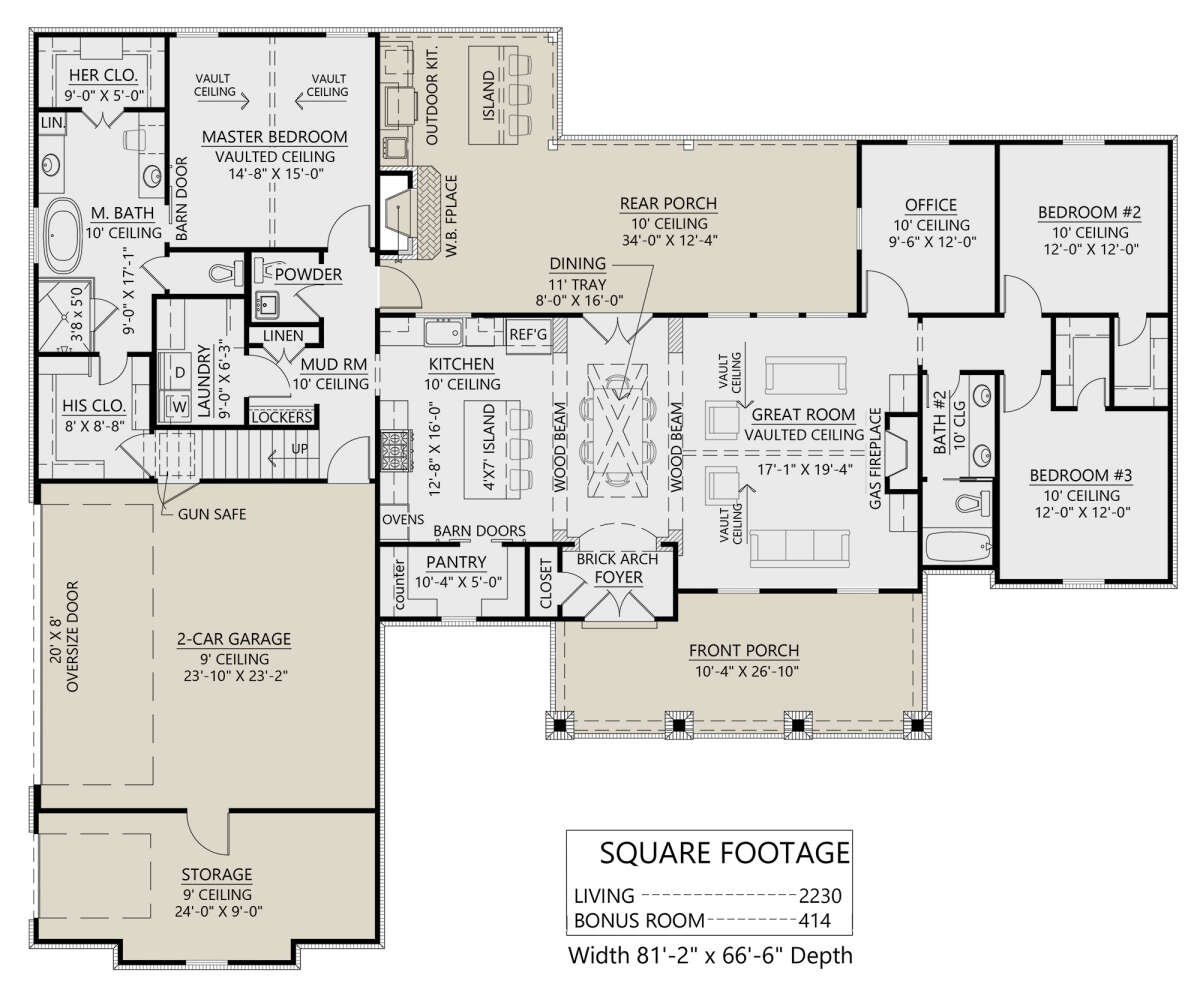 Main Floor for House Plan #4534-00059