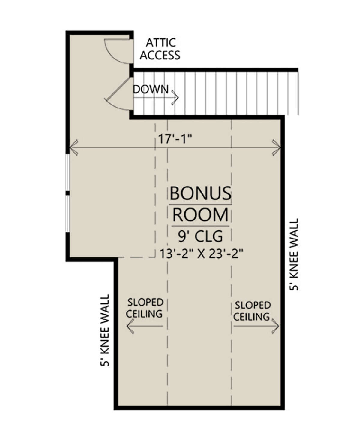Bonus Room for House Plan #4534-00059