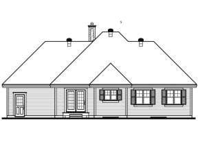Country House Plan #034-00009 Elevation Photo