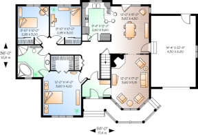 Floor Plan for House Plan #034-00009
