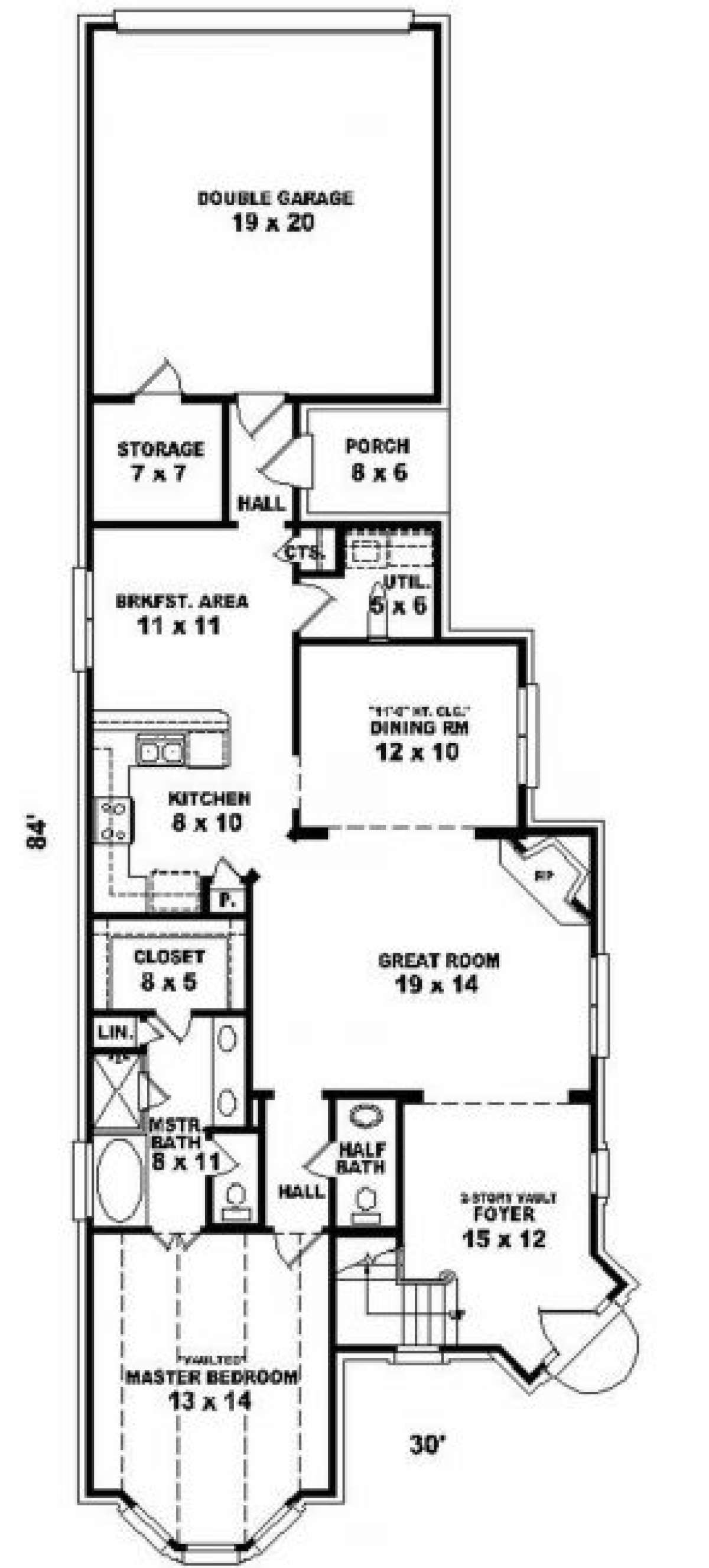 First Floor for House Plan #053-00287