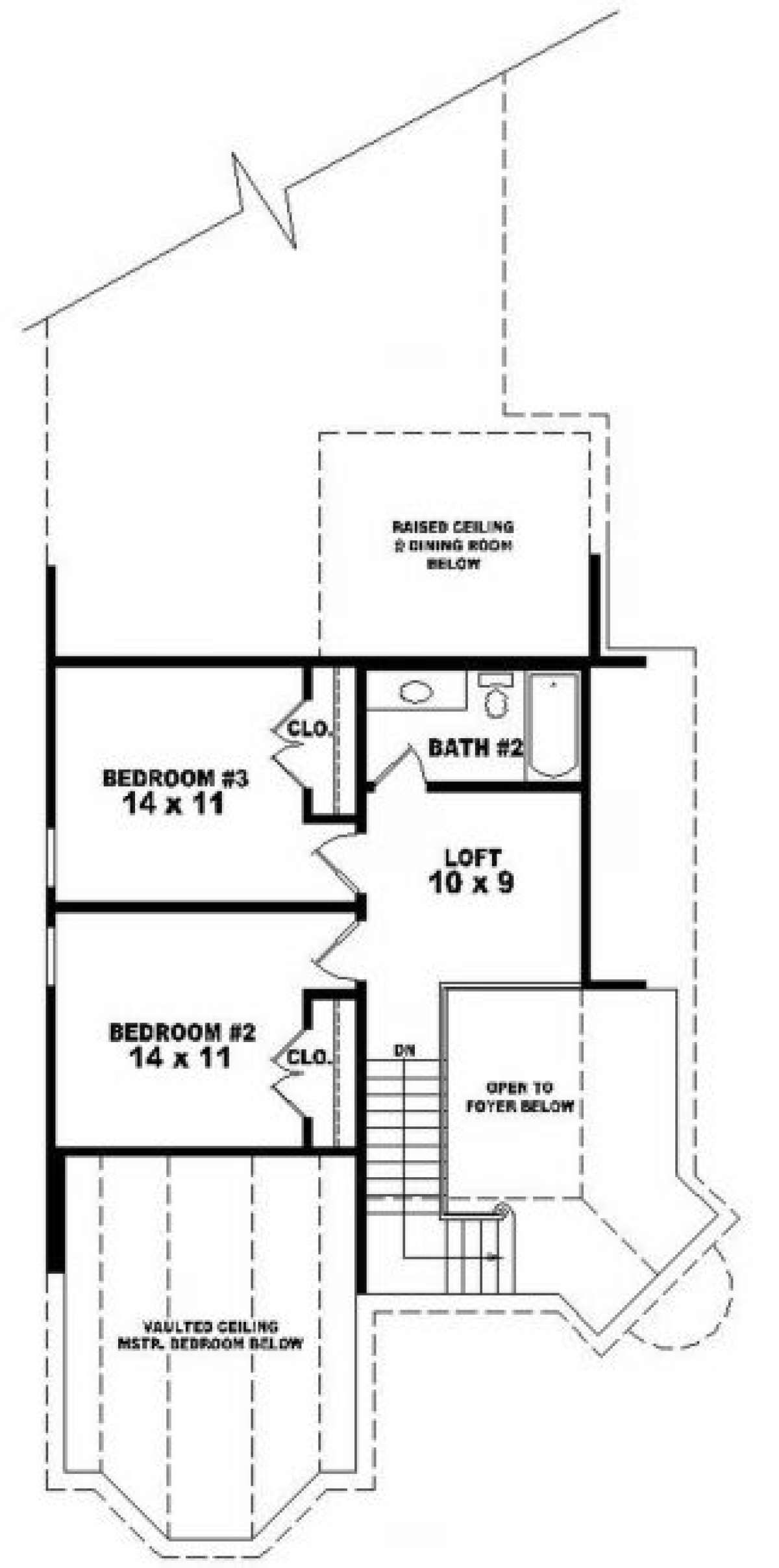 Second Floor for House Plan #053-00287
