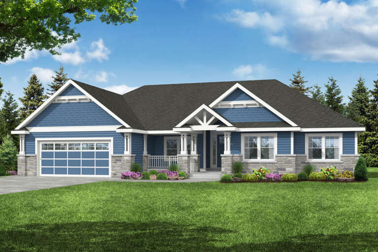 House Plan House Plan #25600 Front Elevation 