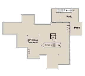 Basement for House Plan #035-00909