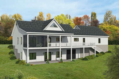 Modern Farmhouse House Plan #940-00340 Elevation Photo