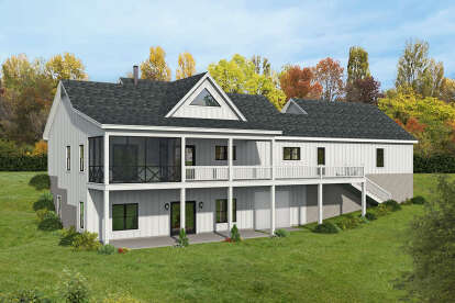 Modern Farmhouse House Plan #940-00340 Elevation Photo