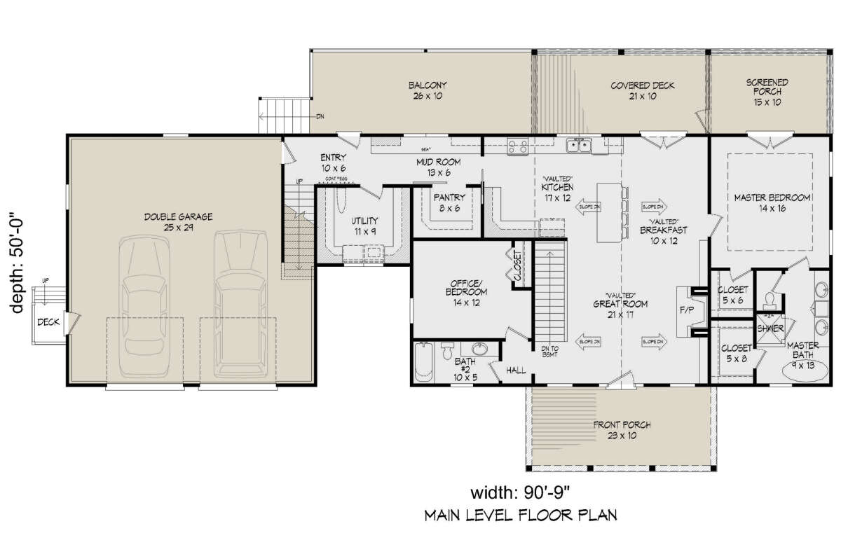 Main Floor for House Plan #940-00340