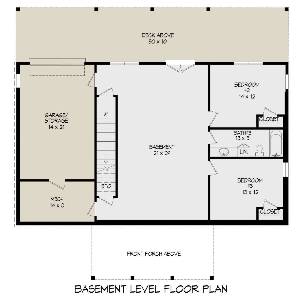 Basement for House Plan #940-00340