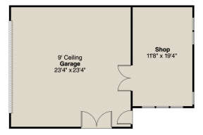 Garage Floor for House Plan #035-00911