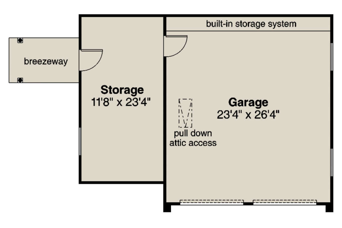 Garage Floor for House Plan #035-00912