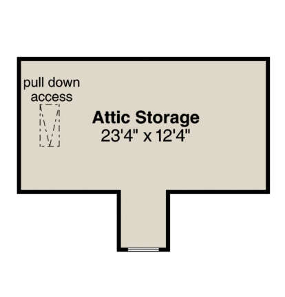 Attic Space for House Plan #035-00912