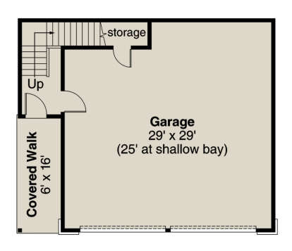 Garage Floor for House Plan #035-00913