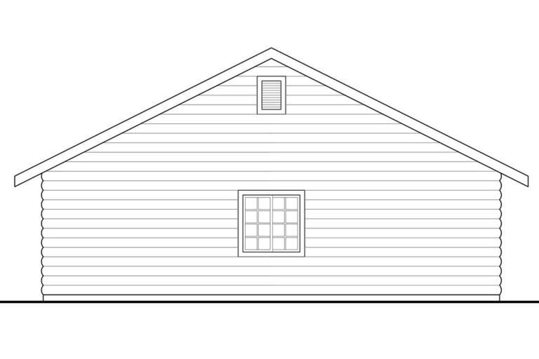 Log House Plan #035-00914 Elevation Photo