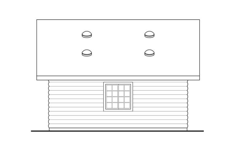 Log House Plan #035-00914 Elevation Photo