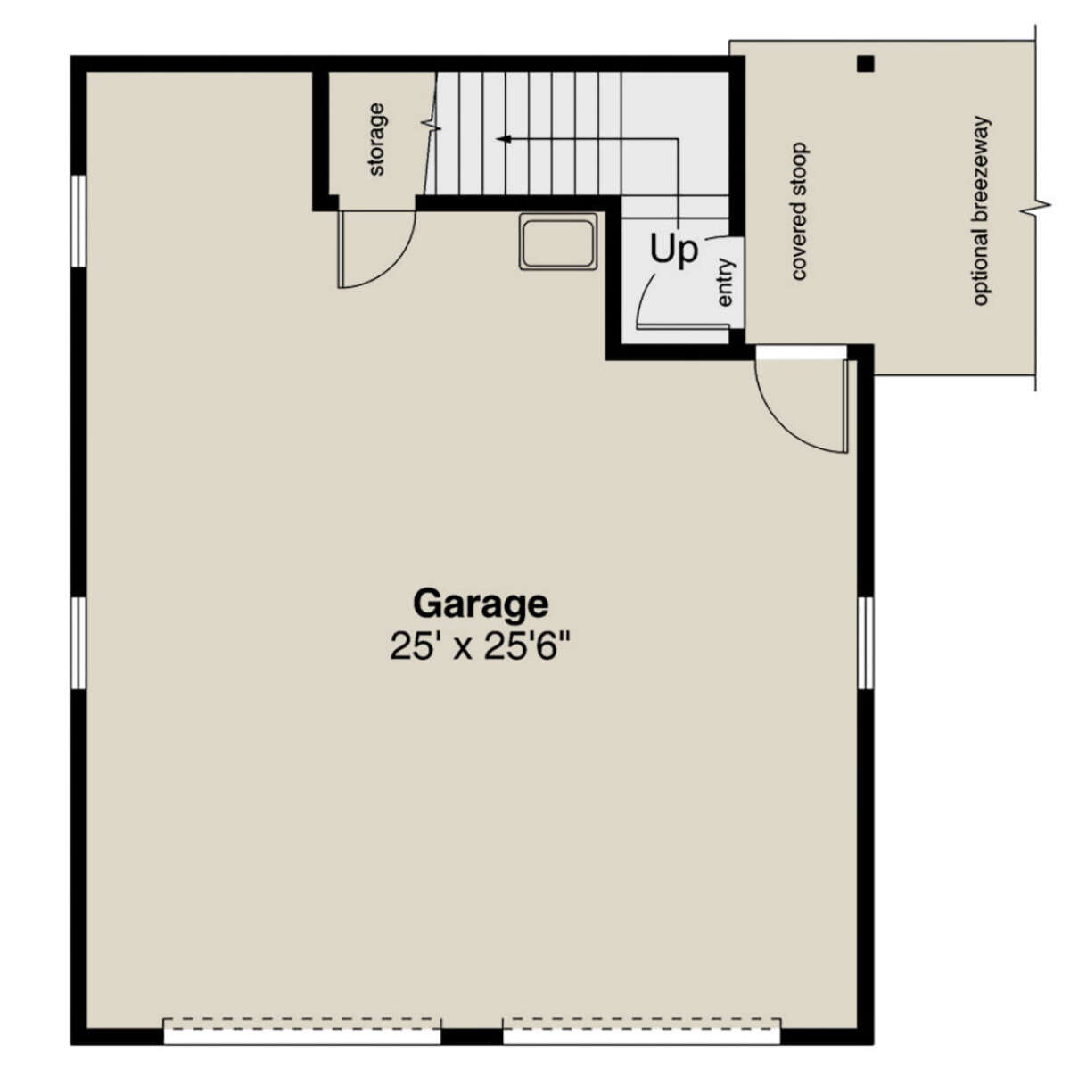 Garage Floor for House Plan #035-00915