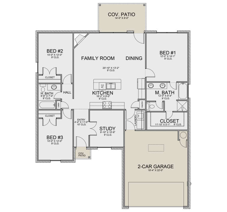 House Plan House Plan #25610 Drawing 1