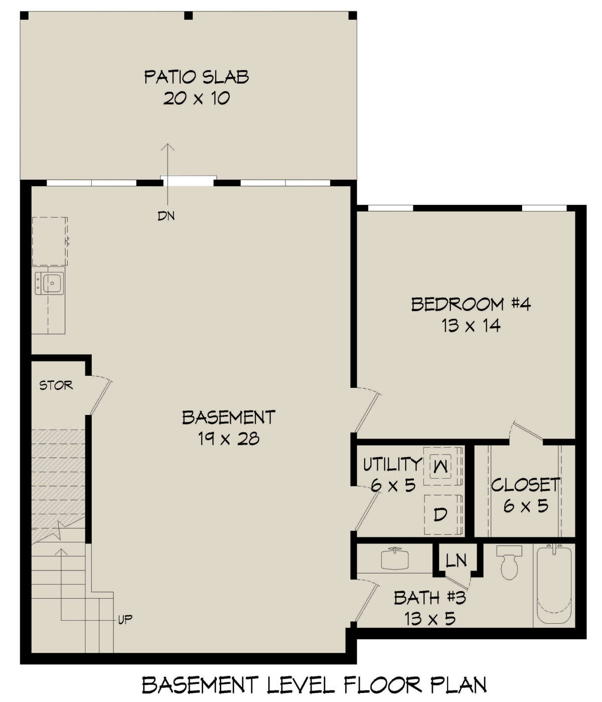 Basement for House Plan #940-00341