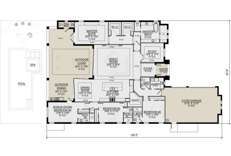 House Plan House Plan #25614 Drawing 1