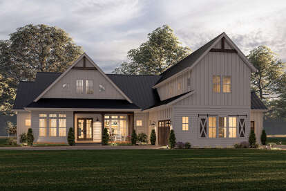 Modern Farmhouse House Plan #6849-00104 Elevation Photo