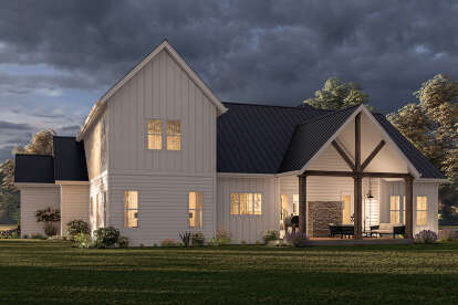 Modern Farmhouse House Plan #6849-00104 Elevation Photo