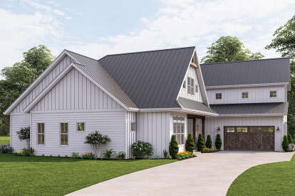 Modern Farmhouse House Plan #6849-00104 Elevation Photo