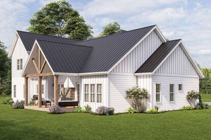 Modern Farmhouse House Plan #6849-00104 Elevation Photo