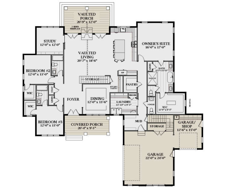 House Plan House Plan #25616 Drawing 1