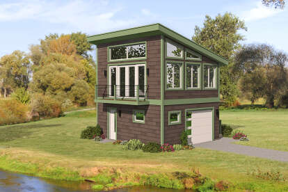 0 Bed, 0 Bath, 378 Square Foot House Plan - #940-00342