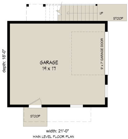 Garage Floor for House Plan #940-00342