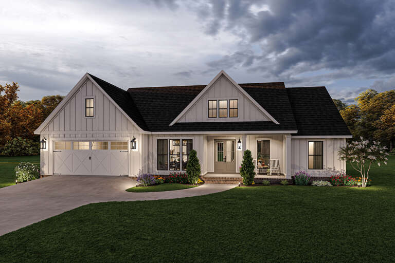 Modern Farmhouse House Plan #4534-00060 Elevation Photo