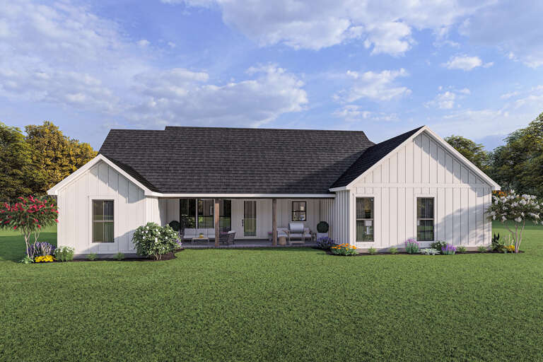 Modern Farmhouse House Plan #4534-00060 Elevation Photo