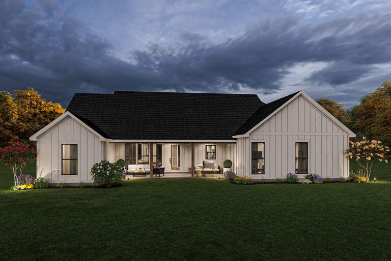 Modern Farmhouse House Plan #4534-00060 Elevation Photo