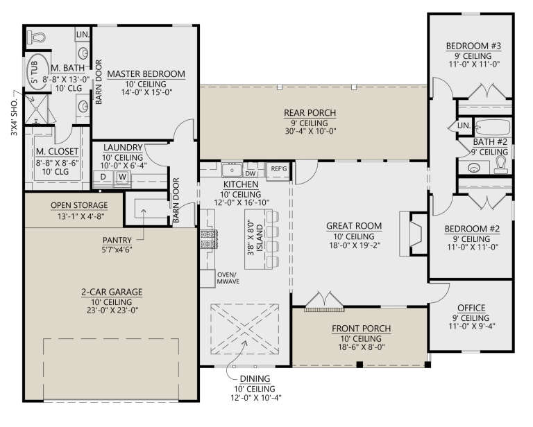 House Plan House Plan #25619 Drawing 1