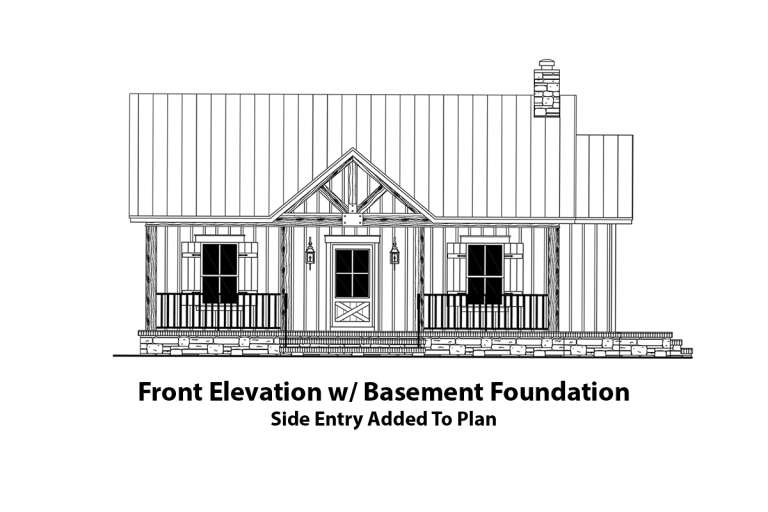Cottage House Plan #348-00296 Elevation Photo