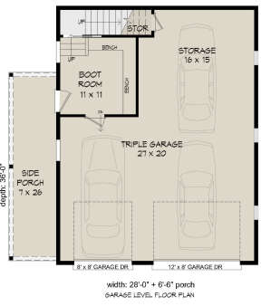 Garage Floor for House Plan #940-00343