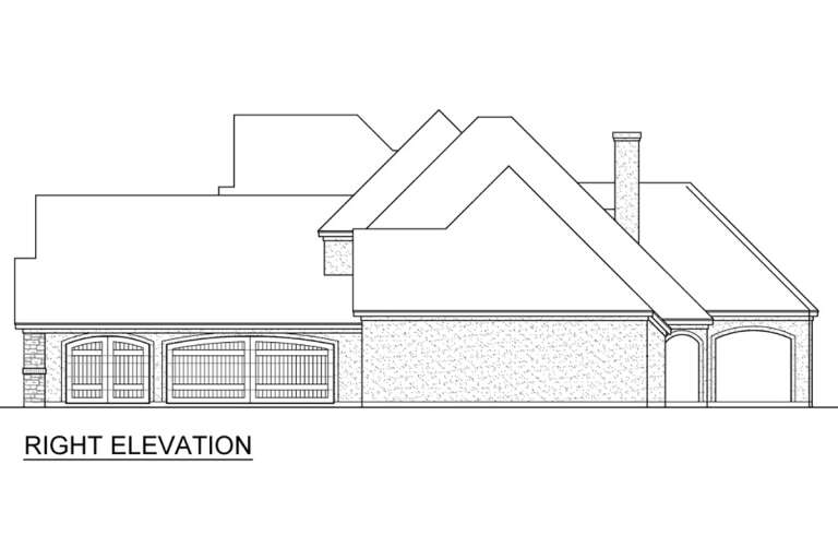 European House Plan #5445-00471 Elevation Photo